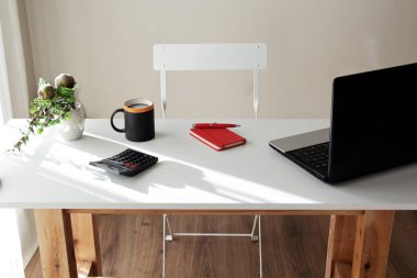 cup defterli tablo bitki hesap makinesi ve bilgisayar