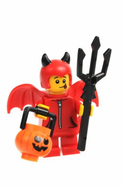 Cute Little Devil Lego Series 16 Minifigure clipart
