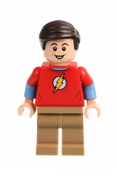 谢尔顿 · 库珀乐高 Minifigure — 图库照片