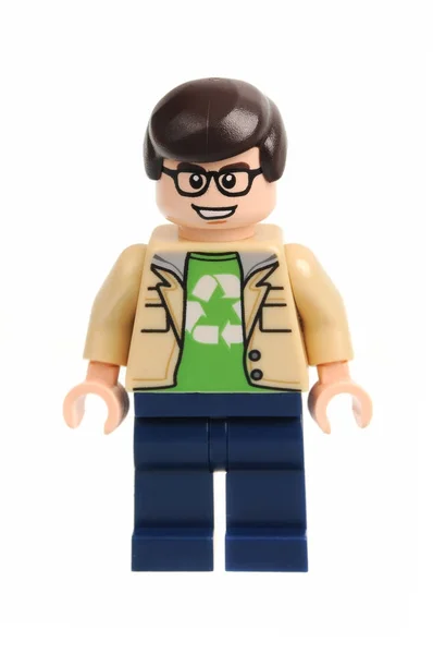 Леонард Hofstadter Lego Minifigure — стокове фото