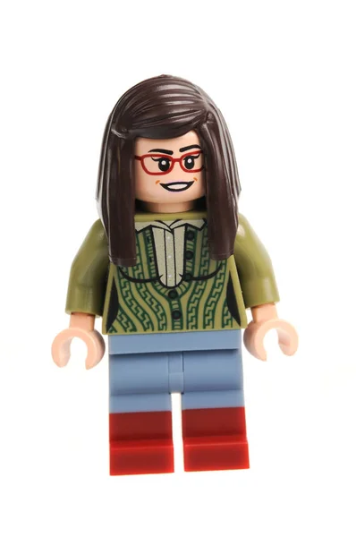 Amy Farrah Fowler Lego minifigurkę Zdjęcie Stockowe