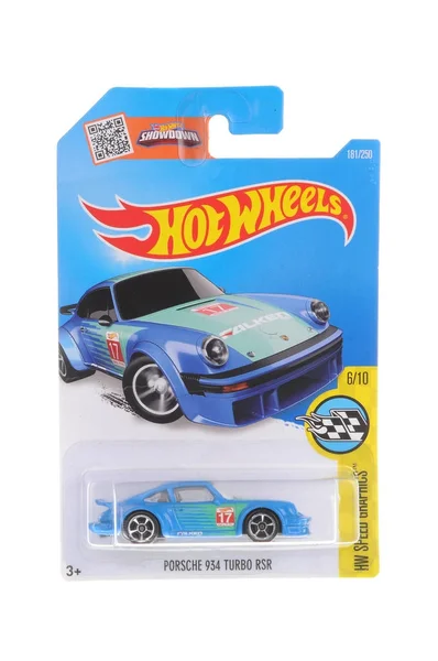 Diecast oyuncak araba Porsche 934 Turbo Rsr sıcak tekerlekler — Stok fotoğraf