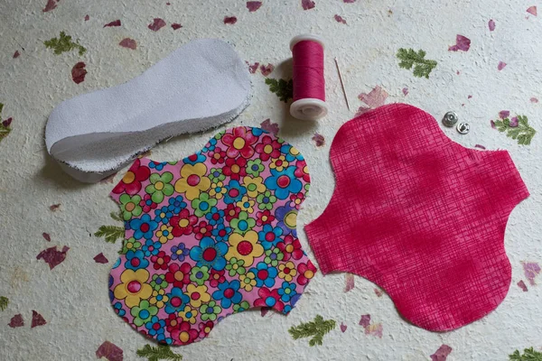 Inside a Cloth Menstrual Pad — Stock Photo, Image