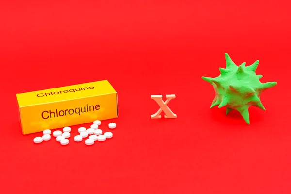 Chloorquine Een Geneesmiddel Dat Wordt Gebruikt Bij Behandeling Profylaxe Van — Stockfoto