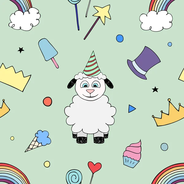 Happy Birthday Party seamless pattern