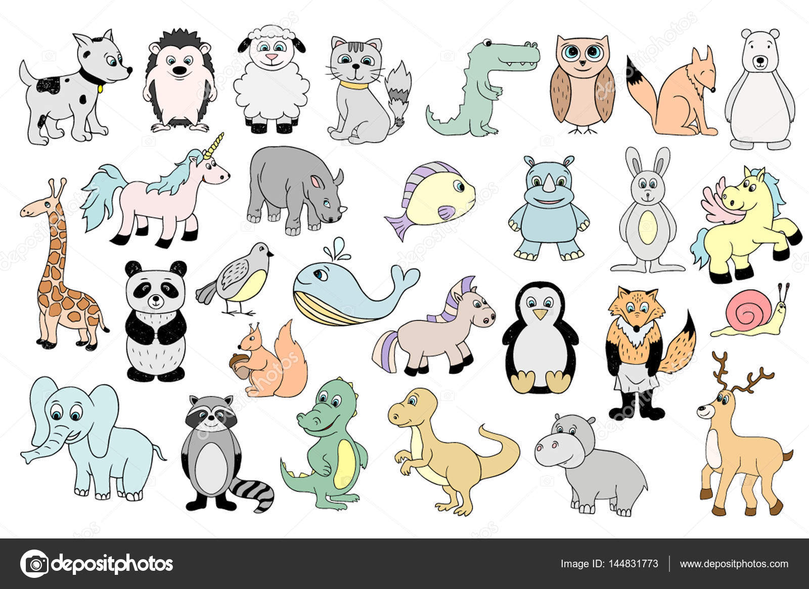 Vector Set With Baby Animals Cartoon Illustrations Stock Photo By C Ekaterinakiriy Gmail Com Vector Set With Baby Animals Cartoon Illustrations Stock Photo By C Ekaterinakiriy Gmail Com