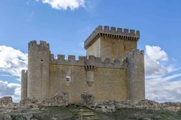 Château Villalonso Village Dans Province Zamora Espagne Par Une Journée — Photo