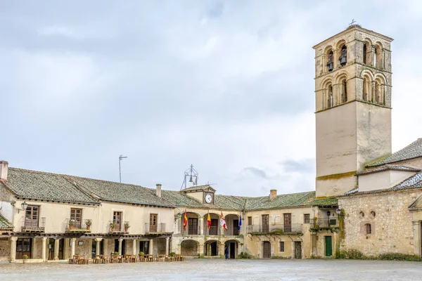 Main Square Pedraza Byn Segovia Castilla Stockfoto