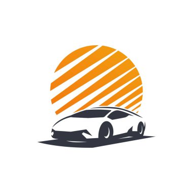 spor araba logosu silueti