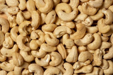 Doğal kaju fıstıklarının arka planını kapat