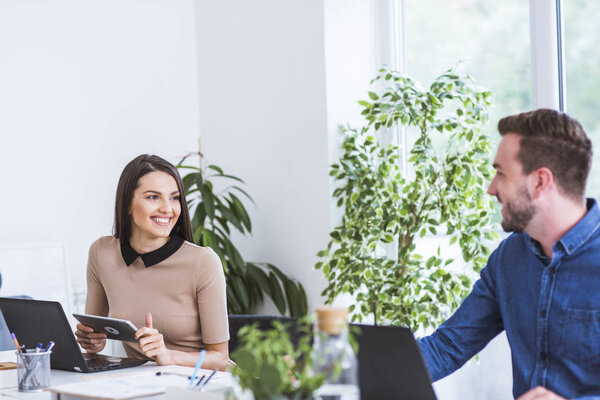 Woman working in office