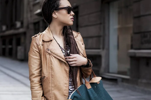 African Woman on the Street — Stock Photo, Image