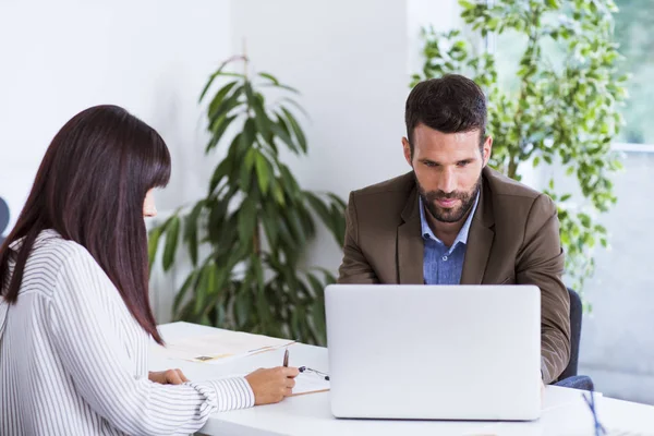 Företagare som arbetar på kontor — Stockfoto