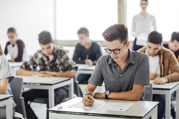 Students Doing Exam