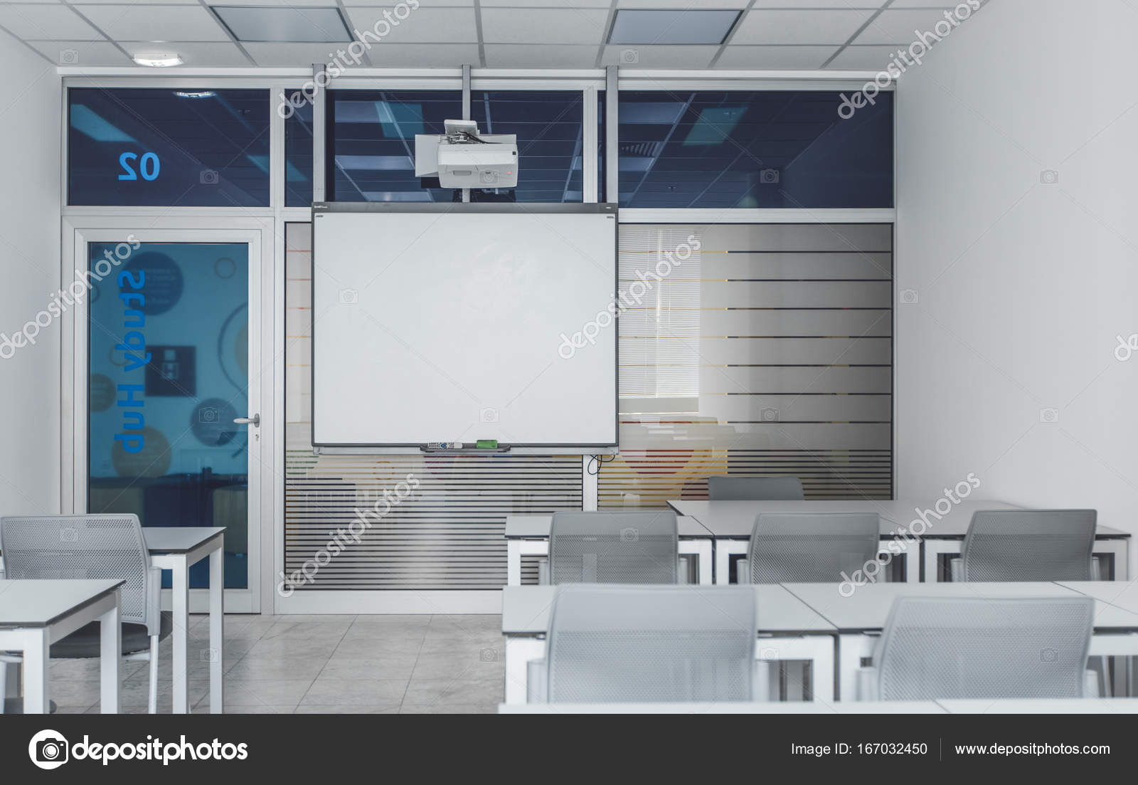 Modern High School Classroom Stock Photo C Luminastock