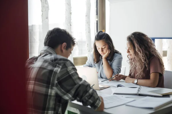 Amici che studiano insieme — Foto Stock