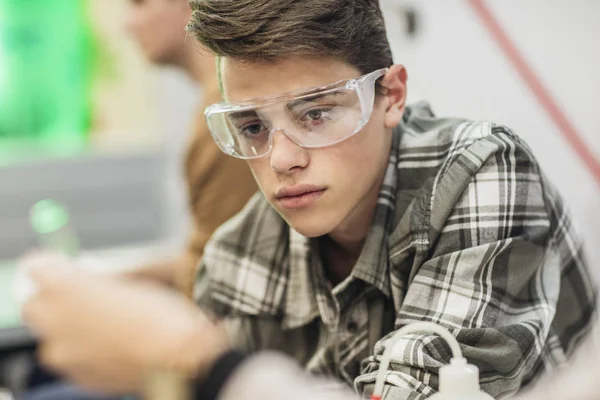 Student on Chemistry Class — Stock Photo, Image