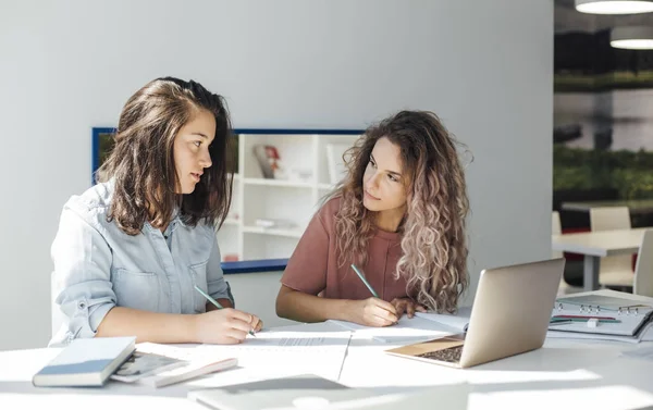 Friends Studying Together — Stock Photo, Image