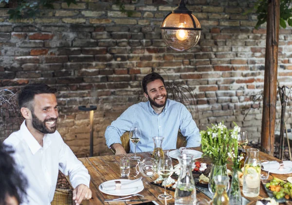 Friends Enjoying Dinner Party — Stock Photo, Image