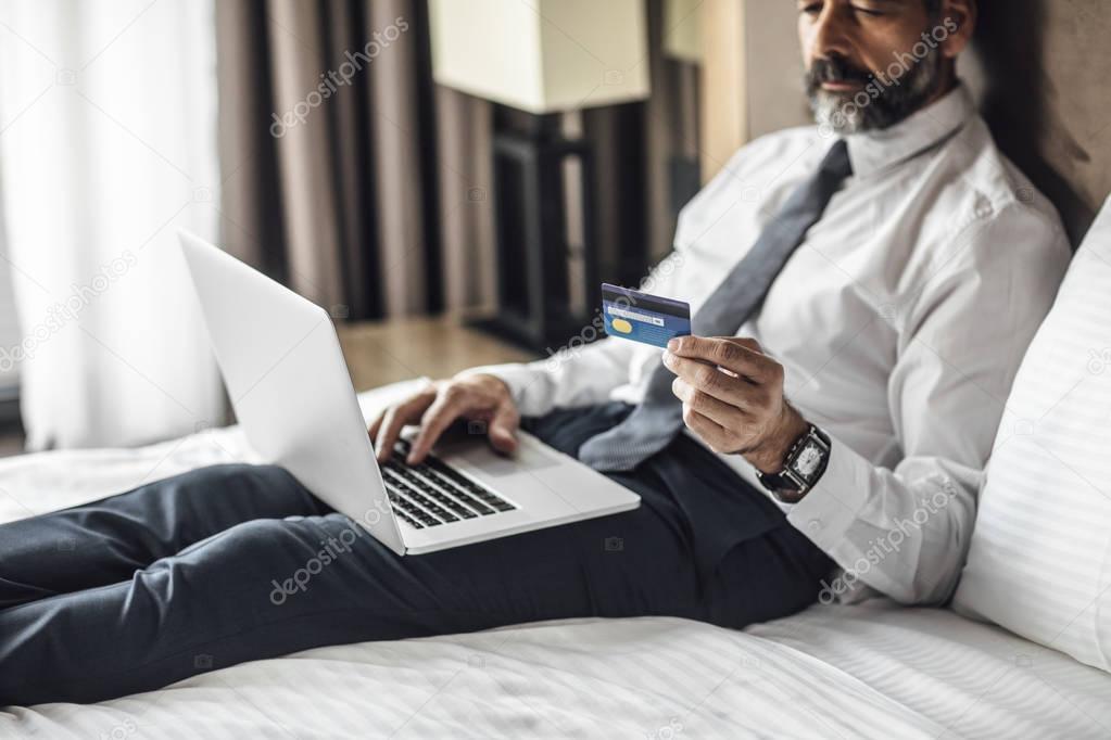 Businessman Using Credit Card