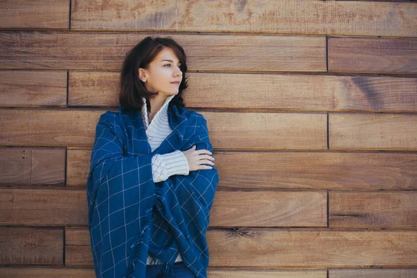 Portrait of Woman in Knitwear — Stock Photo, Image