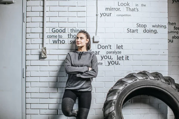 Porträt einer Sportlerin — Stockfoto