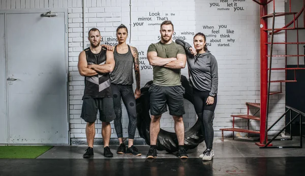 Porträt einer Gruppe von Sportlern — Stockfoto