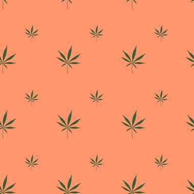 Yeşil kenevir pürüzsüz bir arkaplan bırakır. Esrar kalıbı