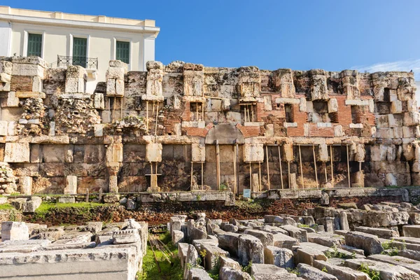 Diferentes partes da antiga Biblioteca Hadrian em Atenas Grécia — Fotografia de Stock