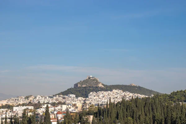 Stadtansicht aus der Luft mit Gebäuden in Athen Griechenland — Stockfoto