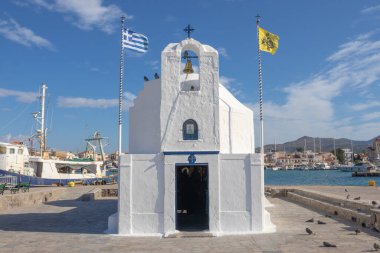 Aegina Adası 'ndaki geleneksel Ortodoks Yunan Kilisesi