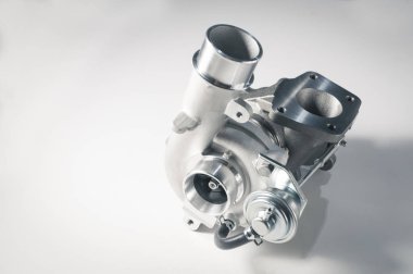 new turbocharger of car on white background. clipart