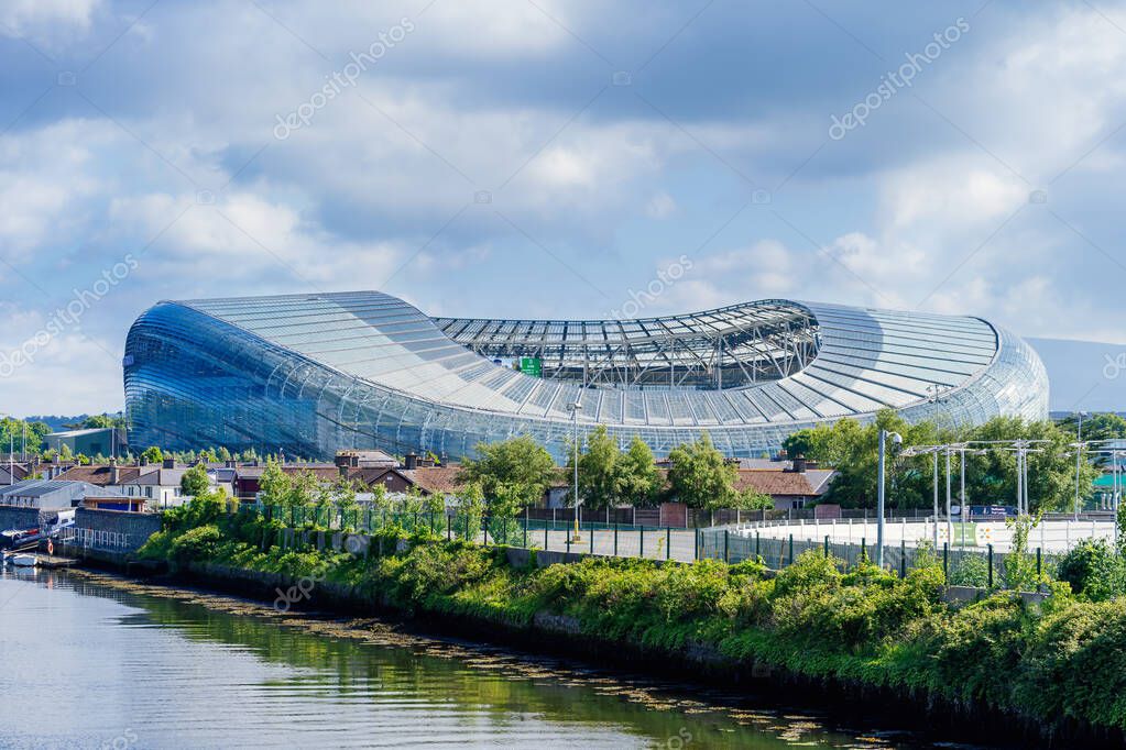 Dublin, Ireland, June 2018 Aviva Stadium is sport stadium located on Lansdowne Road in Dublin with a capacity for 51700 spectators