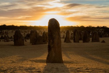 Perth 'ten tepeler bulutlu bir sonbahar gününde