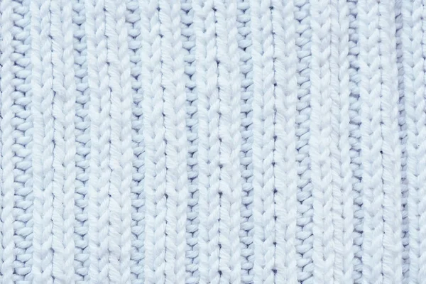 Background Texture White Knitted Woolen Fabric — Stock Photo, Image