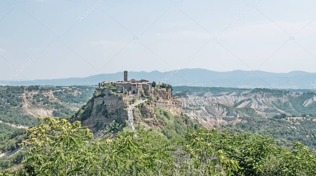 View of the village Civita di Bagnoregio, Lazio, Italy