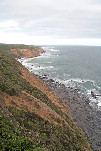 Vista sulla costa della Great Ocean Road, Victoria, Australia — Foto Stock