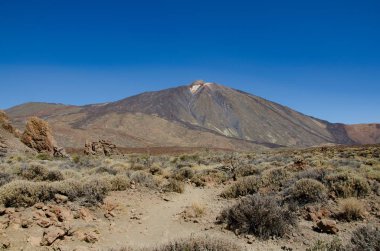 Pico del Teide yanardağı tepe Tenerife, Kanarya Adaları