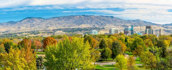 Jesienna panorama Boise Idaho — Zdjęcie stockowe