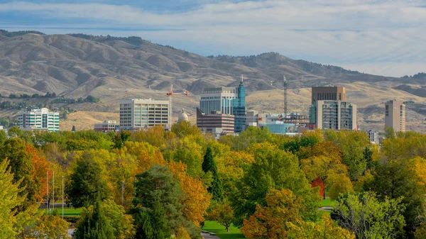 Piękny widok Boise Idaho jesienią — Zdjęcie stockowe