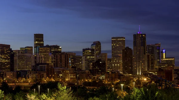 Denver 'da ılık renkler ve serin gökyüzü — Stok fotoğraf