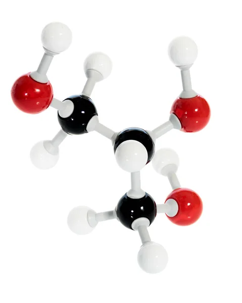 Modelo de molécula de glicerol química — Foto de Stock