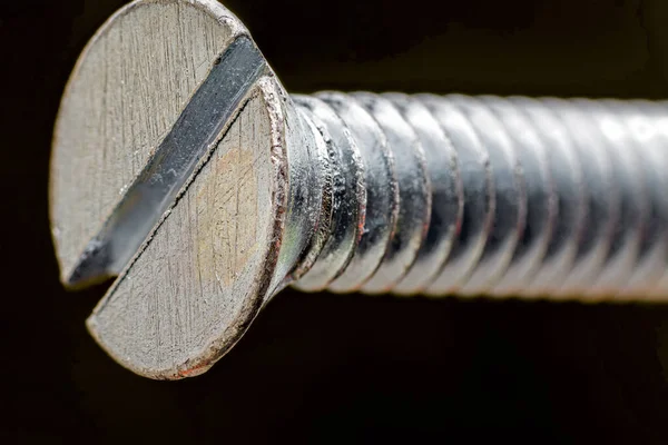 Macro de cabeza de tornillo — Foto de Stock