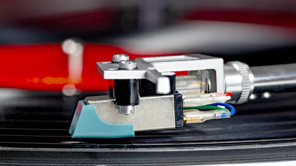 Record Player Needle Grove Album — Stock Photo, Image