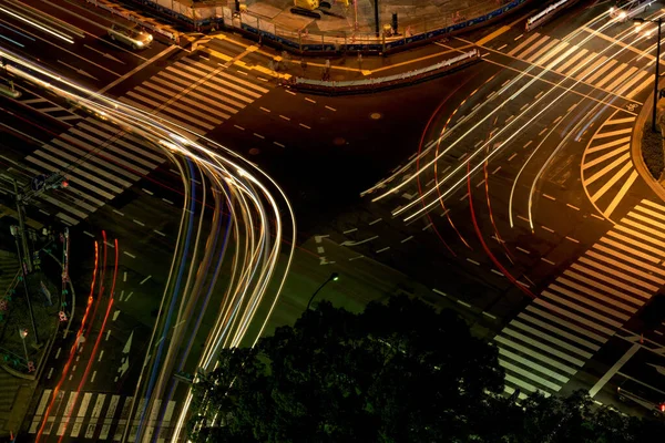 Intersección Calle Japón Por Noche — Foto de Stock
