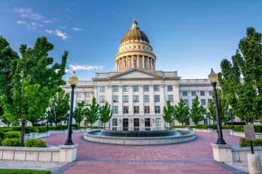 Salt Lake şehri Utah 'taki CApital binası.