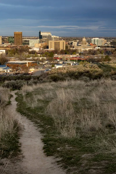 Schotterpiste Morgen Über Boise Idaho — Stockfoto