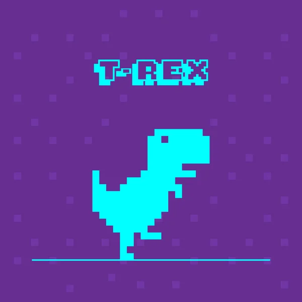 pixel t rex game