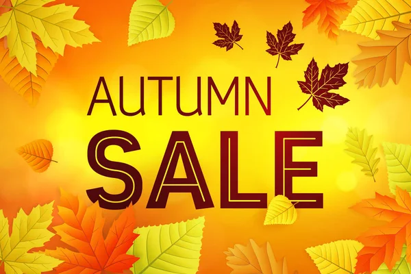 Autumn sale business background — Stock Vector