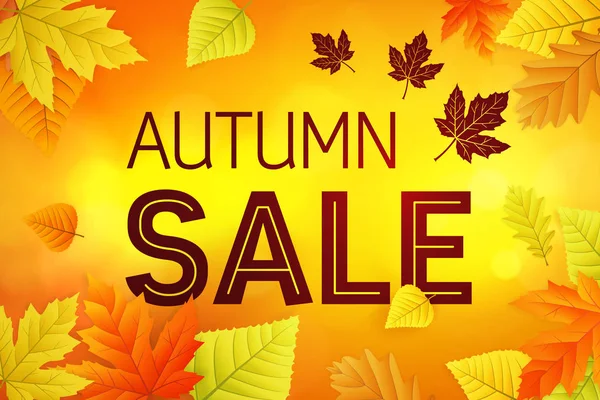 Autunno vendita business background Illustrazione Stock